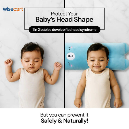 Baby Shaping Head Support Pillow - Assorted Colour