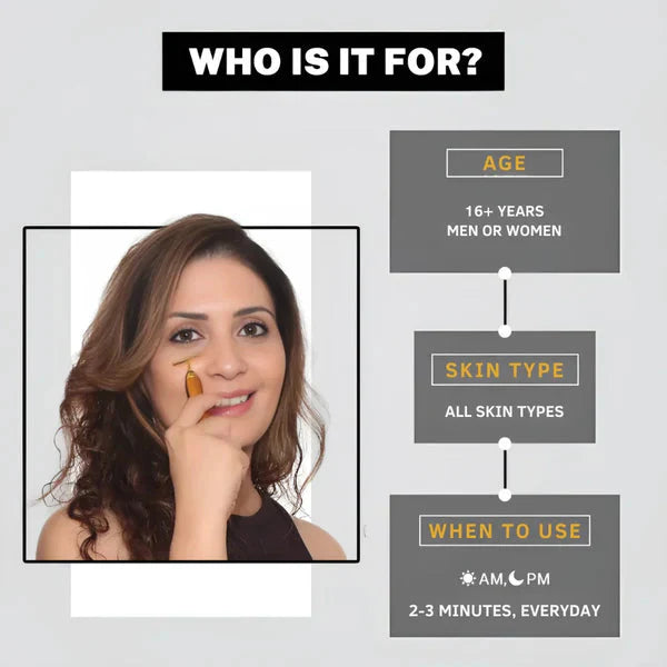 Gold 24K  Energy Beauty Bar Electric Facial Massage Roller