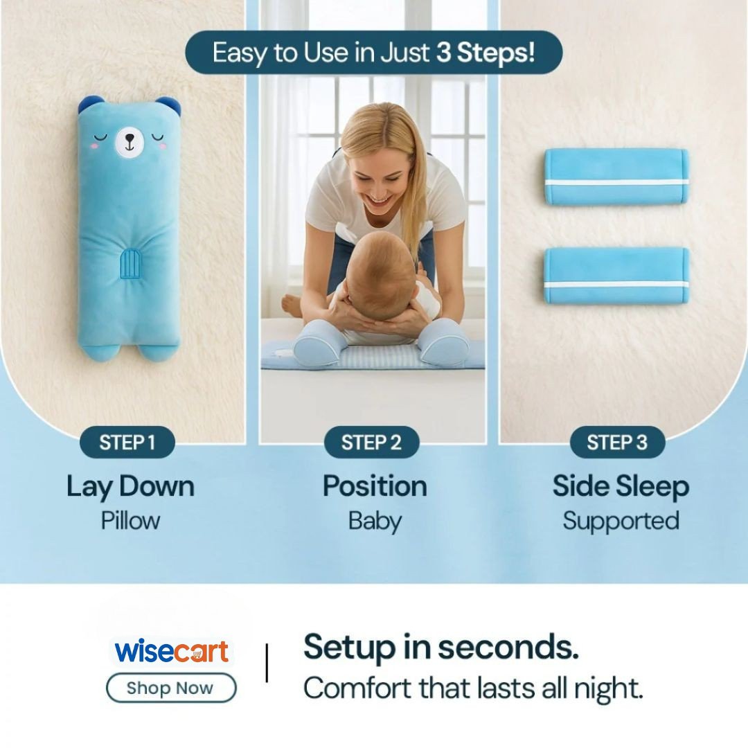 Baby Shaping Head Support Pillow - Assorted Colour