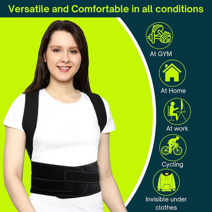 Wisecart™ Adjustable Posture Corrector – Back, Neck & Shoulder Support